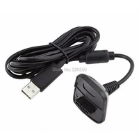 500Pcs/Lot DC 5V Black 1.5 m USB Charging NI Cable CA USB Charger For Xbox 360 Wireless Game Controller