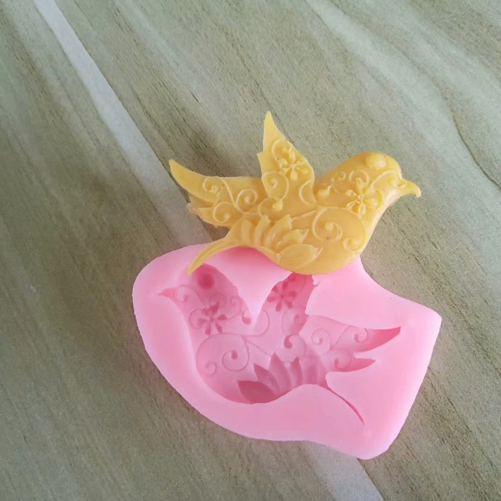 3D &quotсделай сам&quot голубь плесень Формочки в виде птиц для кексов печенья Fondant