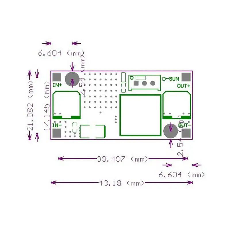 1Pcs Mini DC-DC Step-down Power Supply Module 3A Adjustable 3V 5V Regulator Voltage LM2596 12V 24V | Электроника