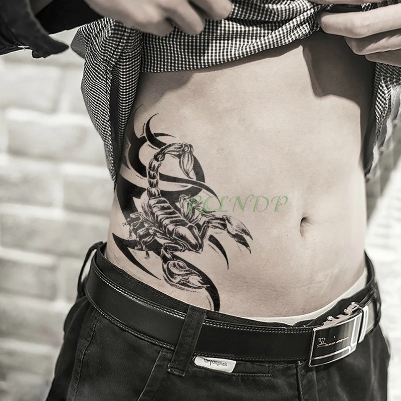 Водостойкая Временная тату наклейка Скорпион фальшивый флэш наклейки для рук