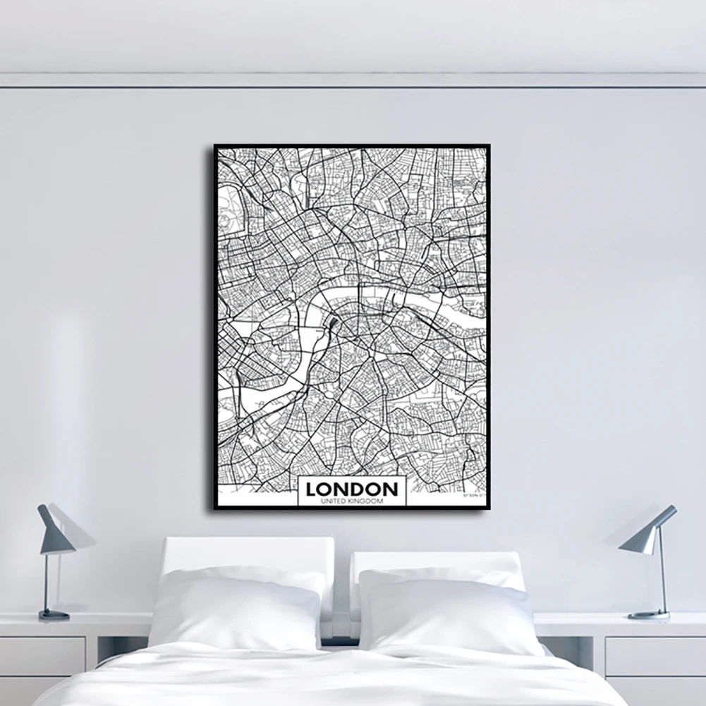 Декоративная живопись Безрамная YLLL черно белая эскиз ветер Нью Йорк