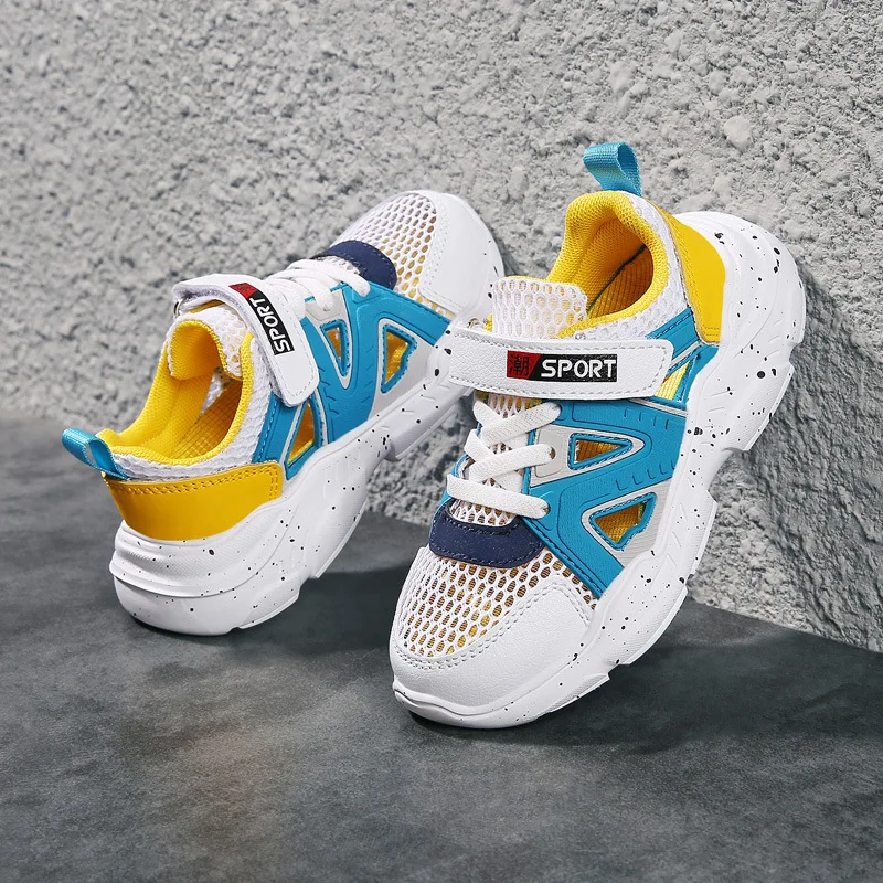 Детские сандалии новинка 2020 Детская сетчатая дышащая мягкая обувь модная для