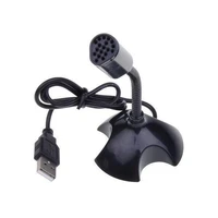 mini studio speech adjustable usb desktop pc laptop microphone mic with stand holder for skype msn network video conferencing