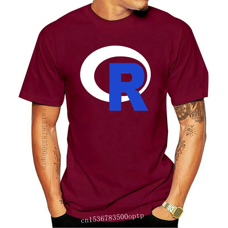 

New Men t shirt Short sleeve R Official Logo Programming Language T-Shirt cool Women t-shirt tee tops