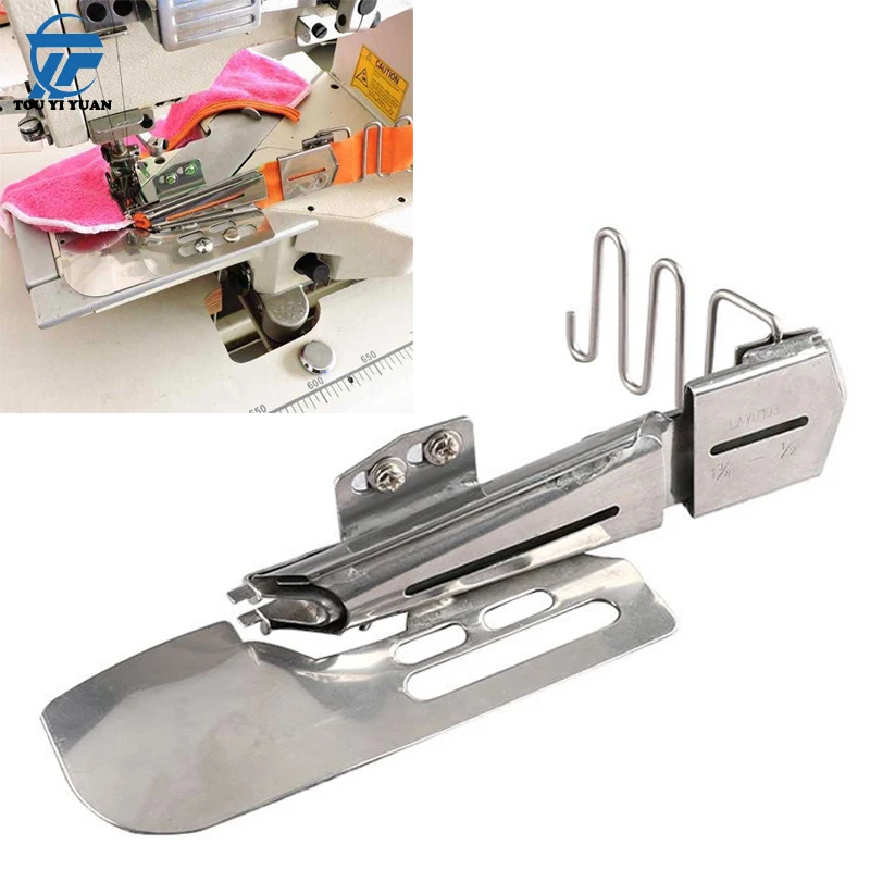 

DY 103/104 Haakse Tekenbuis Krimptang Met Rechte Hoek Enkel Dubbel Pakket Randapparaat Krimpcilinder Sewing Machine Accessories