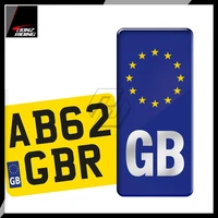motorcycle gb euro badge sticker for number plate vinyl europe legal decal