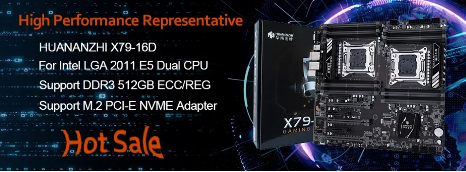 Huanan Zhi X79-16D материнская плата, отдельные части двухъядерного процессора Intel Процессор LGA 2011 E5 2689 2670 V2 DDR3 1333/1600/1866 МГц 512 ГБ SATA3 USB3.0 E-ATX