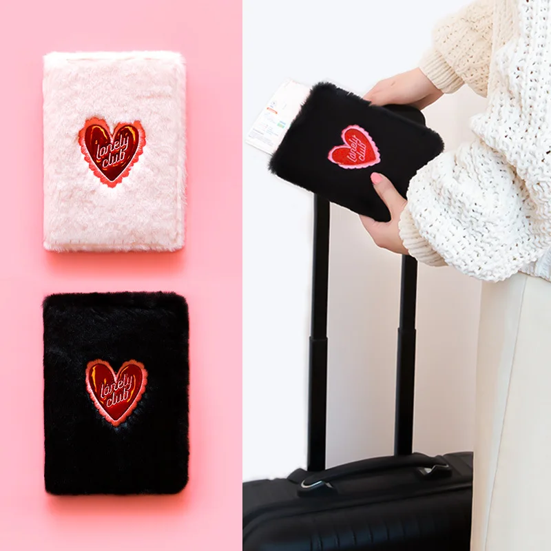 Дорожный Чехол для паспорта бархатный мягкий держатель билета Bentoy карт модный