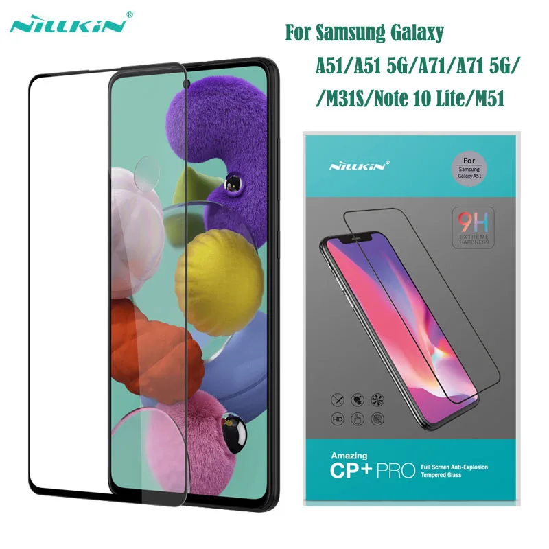 Защитное стекло Nillkin для Samsung Galaxy A51 A71 5G M31S M51 Note 10 Lite CP + PRO | Мобильные телефоны и