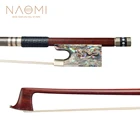 NAOMI Master Grade 44 полноразмерный бант для скрипки Pernambuco W Abalone Frog Удобная шкура ящерицы с быстрым реагированием