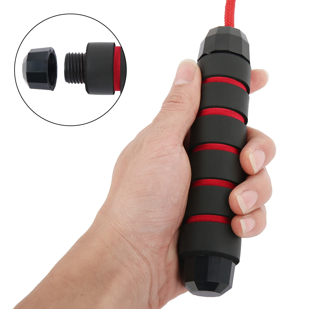 Adjustable 3M Jump Rope Workout Tangle-Free Rapid Speed Cable Skipping with Ball Bearings Foam Sponge Antiskid Handles | Спорт и