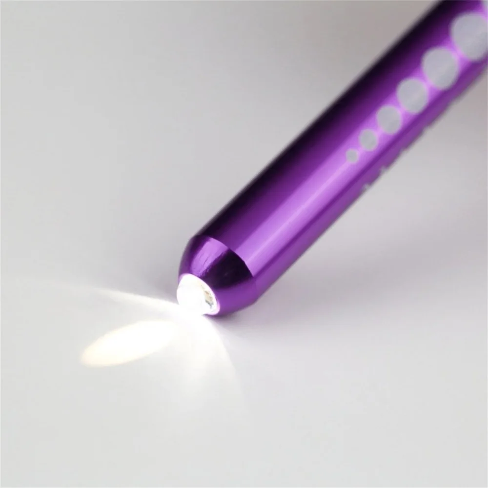 Алюминиевый фиолетовый Penlight Pen светодиодный фонарик Медицинский EMT хирургический фонарик-ручка