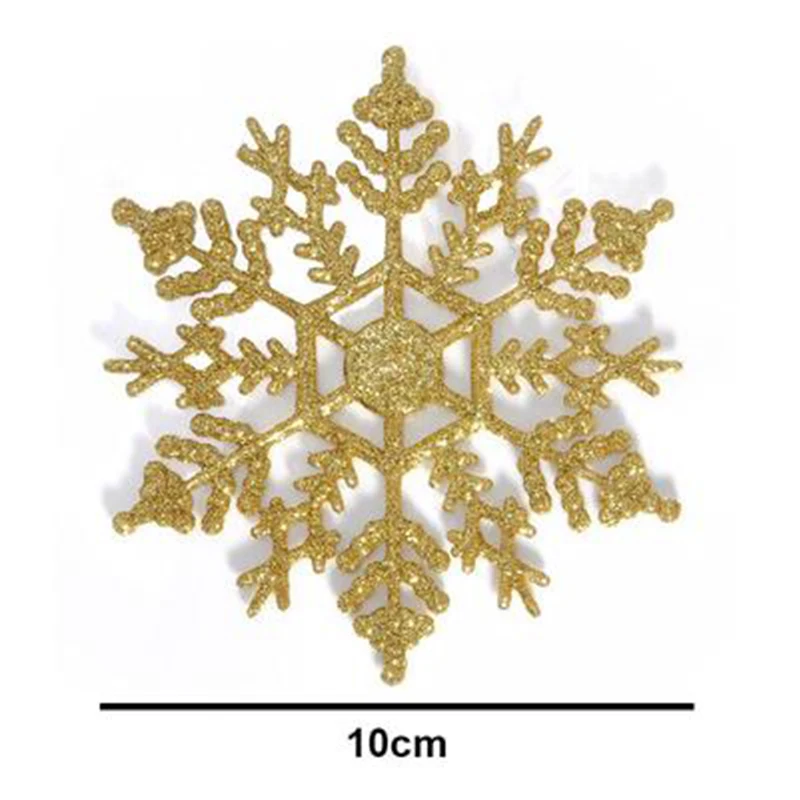 Рождественские украшения 10 см Φ 6 шт./компл. из пыльных снежинок украшение для