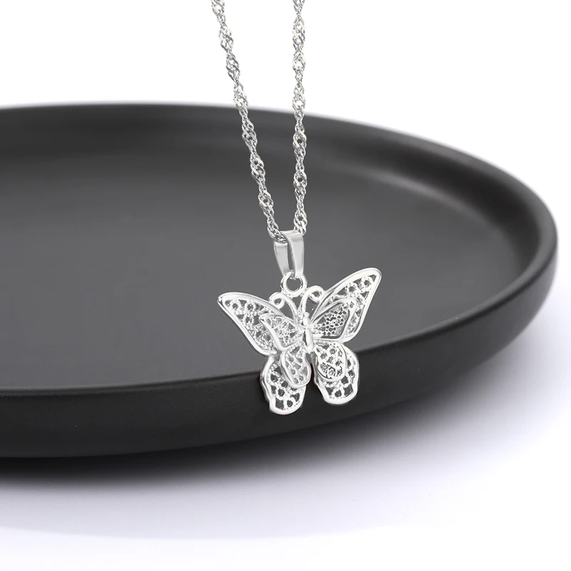 

Butterfly Necklace For Women Choker Neck pendants women Cute Jewelry for women Bow Necklaces Butterfly Halloween Jewelry Gift