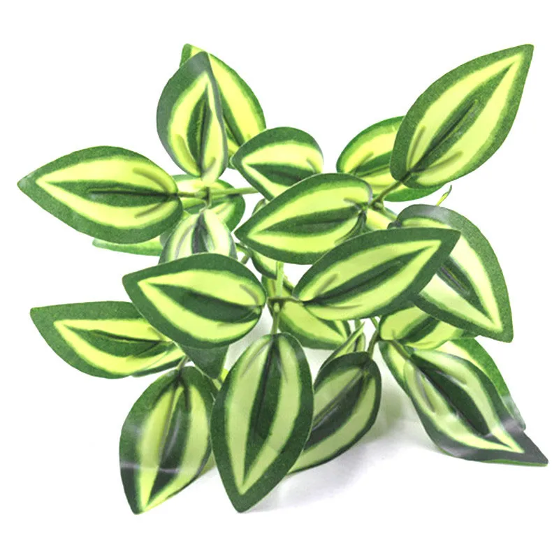 

Artificial Green Plants Plastic Green Grass Fake Decorate Simulation Flowers For Wedding Home Garden Leaves Hanging Rattan Wall