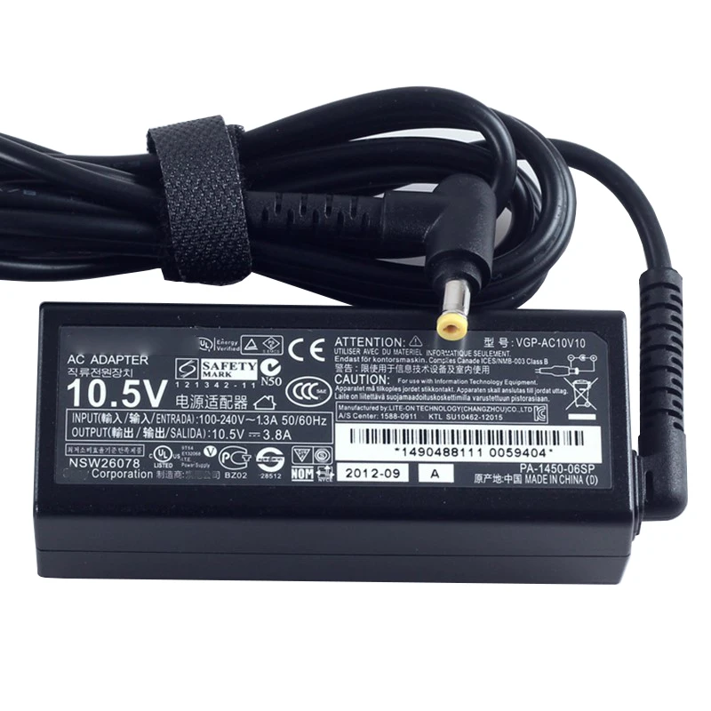 Оригинальный VGP-AC10V10 VGP-AC10V9 AC адаптер питания для SONY Vaio PRO 11 13 DUO13 SVP132A1CM 10 5 V 3.8a 40w
