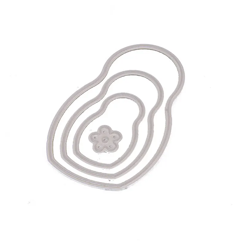 Матрица металлическая для высечки и штамп русская кукла печать сделай сам