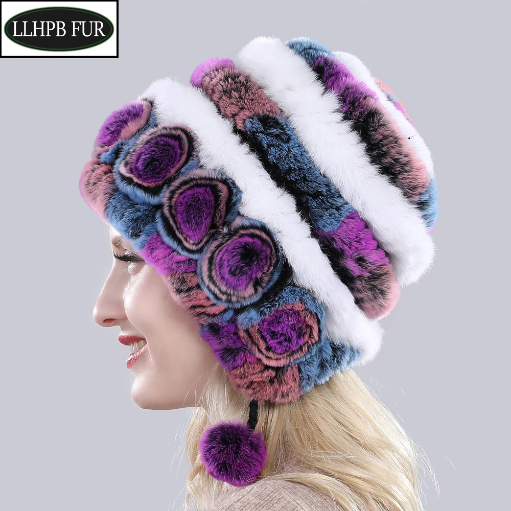 Россия эластичные вязаные детские шапки головные уборы женская шапка