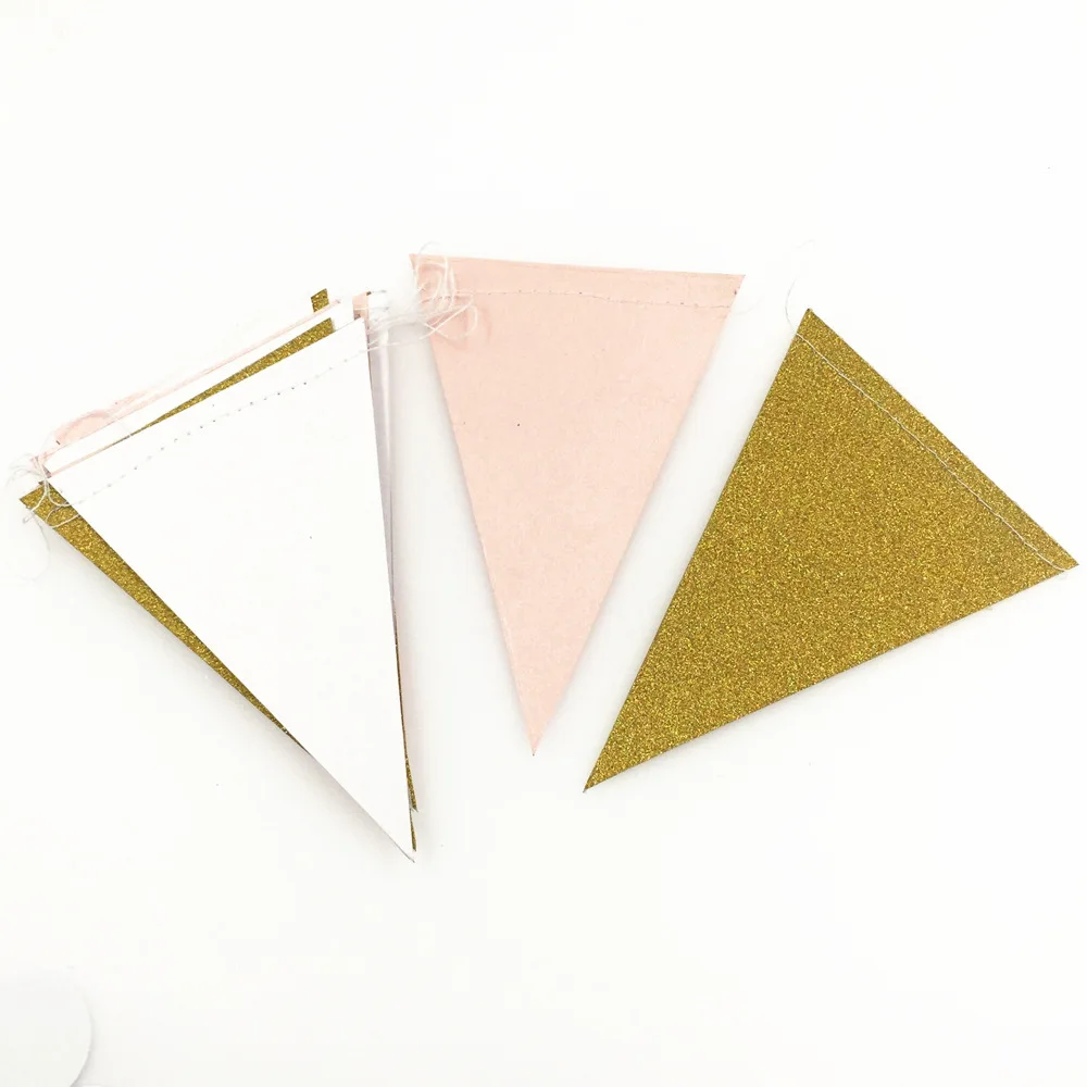 Длина 3 м Красочные Подвесные бумажные флаги для дня рождения баннеры и Бумажная