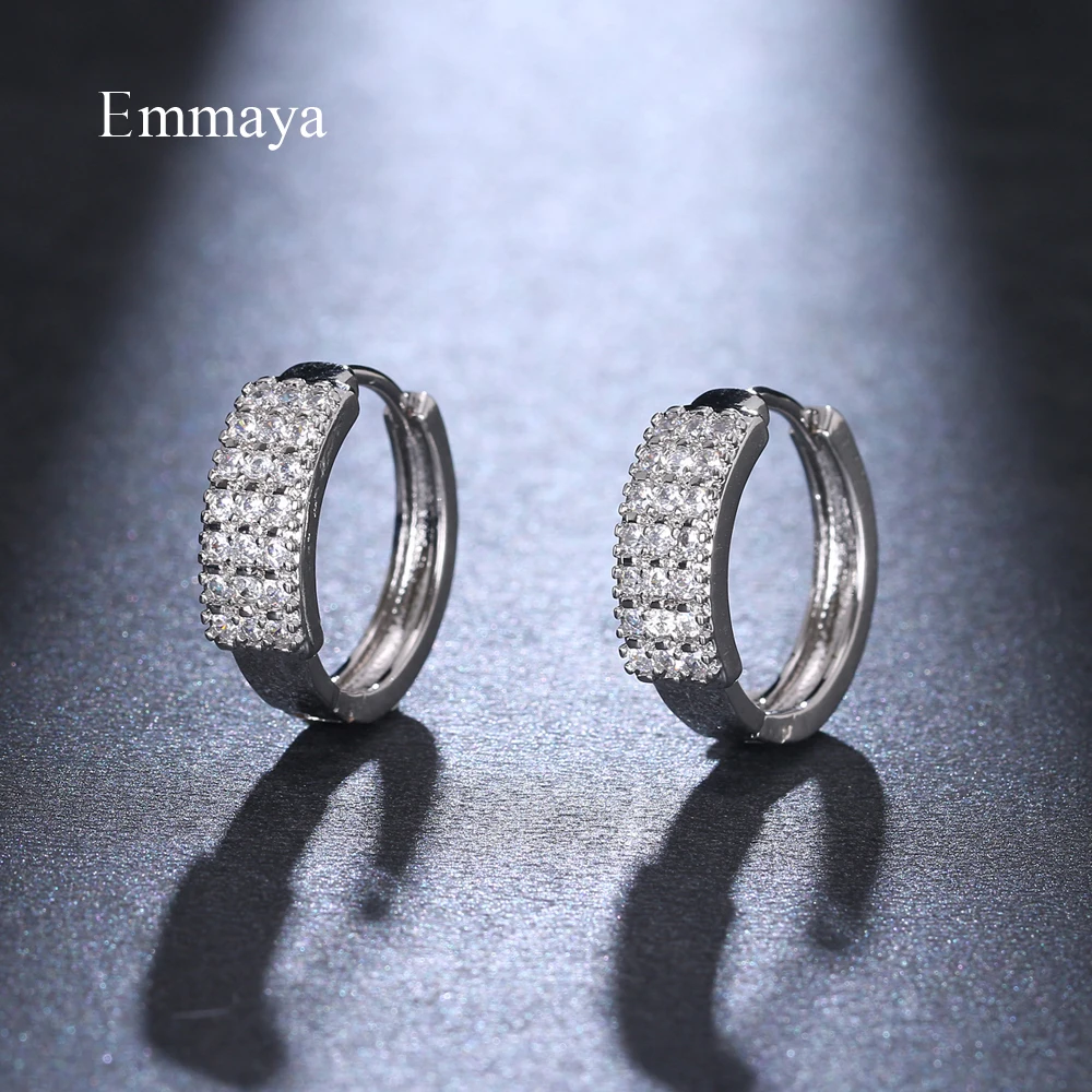 Emmaya классический стиль круговой модный Пряжка для ушей женские Украшения три