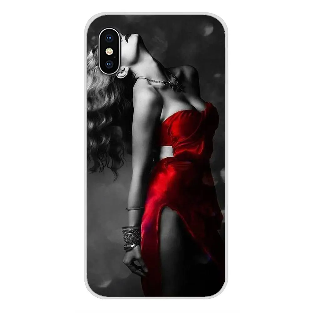 Чехол для сотового телефона Темно-Красный Модный сексуальный чехол девушек Samsung