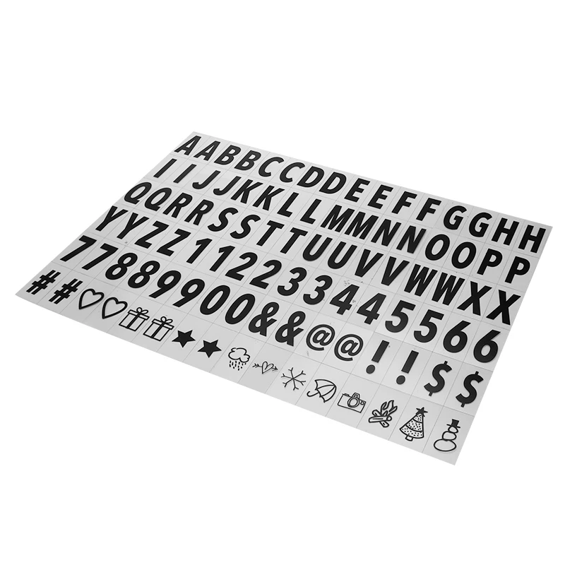 84 шт./1 пакет светильник вой короб для кинотеатра буквы A4 A5 черные красочные и