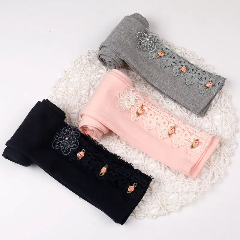 

MIEMBRO 2021 Spring Autumn Girls Leggings Girl Children Thin Pure Cotton Single Kids Pants Trousers With Printed Cartoon Skinny