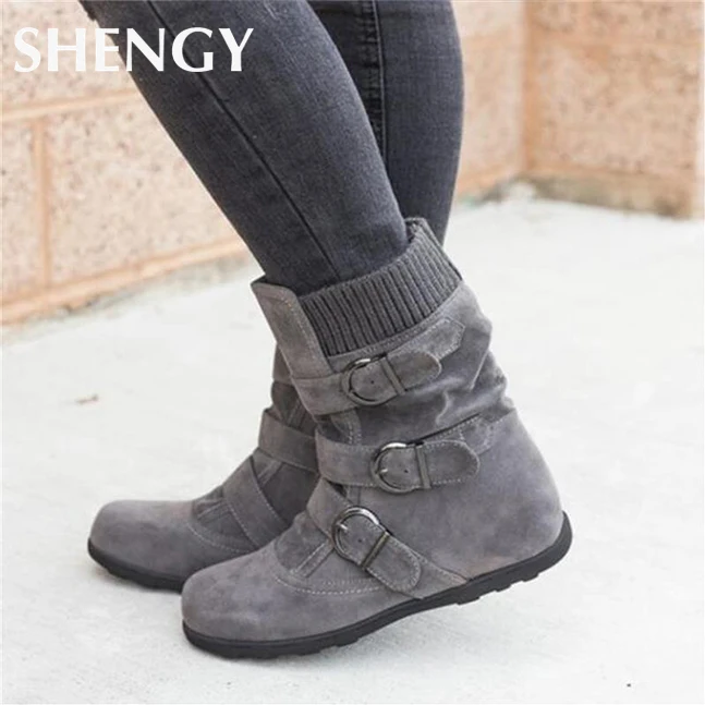 2019 г. женские теплые зимние ботинки поступление повседневная женская обувь на