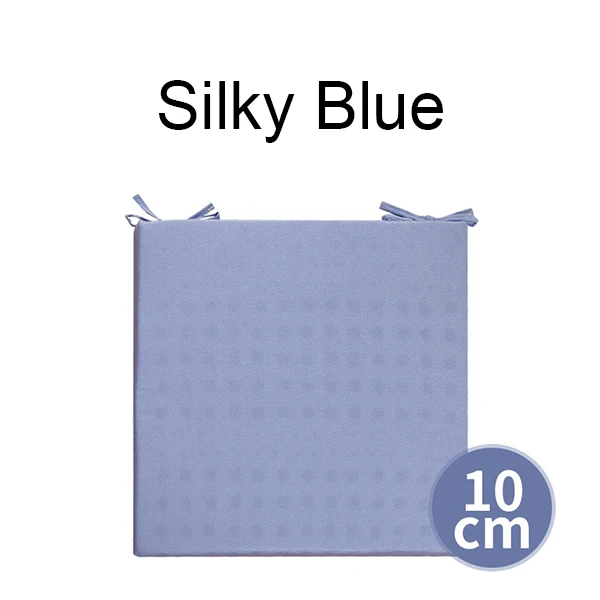 Silky Blue 10cm PurenLatex 40*40/45*45 Таиланд натуральный латекс сиденье Подушка стул бедра Ортопедическая подушка сиденье латексные коврики защита от копчика - Цвет: Silky Blue 10cm