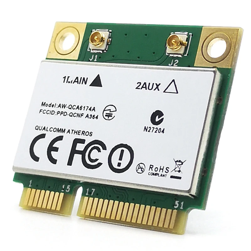 Atheros QCA6174 1200M 2 4G/5G Двухчастотная мини PCIE беспроводная сетевая карта + Bluetooth 4