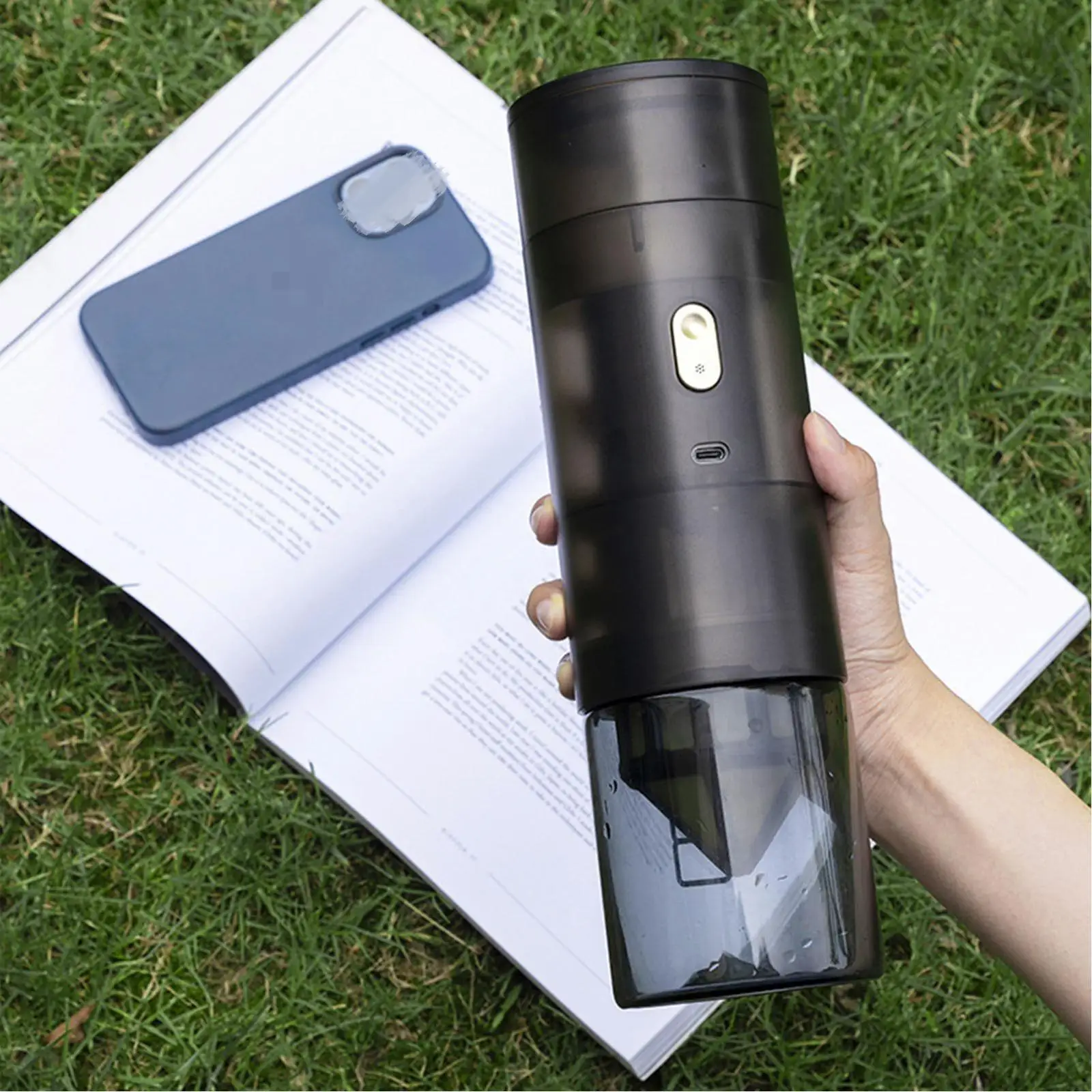 

Automatic Coffee Grinder TYPE- C Charging Household Profession Grinding Filtering and Extracting Trinity Coffee Beans Grinder