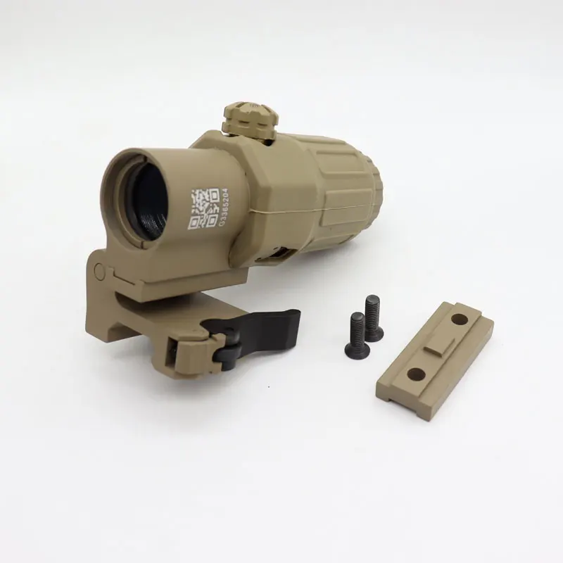 Tactical G33 3x Magnifier Scope Sight with Switch to Side STS QD Mount Fit for 20mm Rail Rifle Gun | Спорт и развлечения