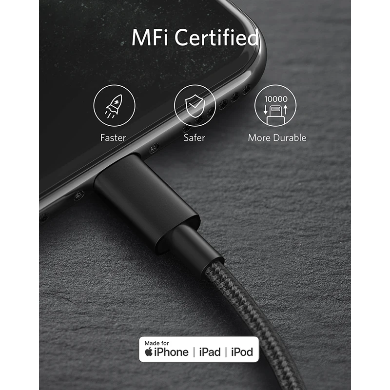 Кабель USB C/Lightning для iPhone 11 Pro/X/XS/XR / 8 Plus/AirPods Pro USB-C фута | Мобильные телефоны и