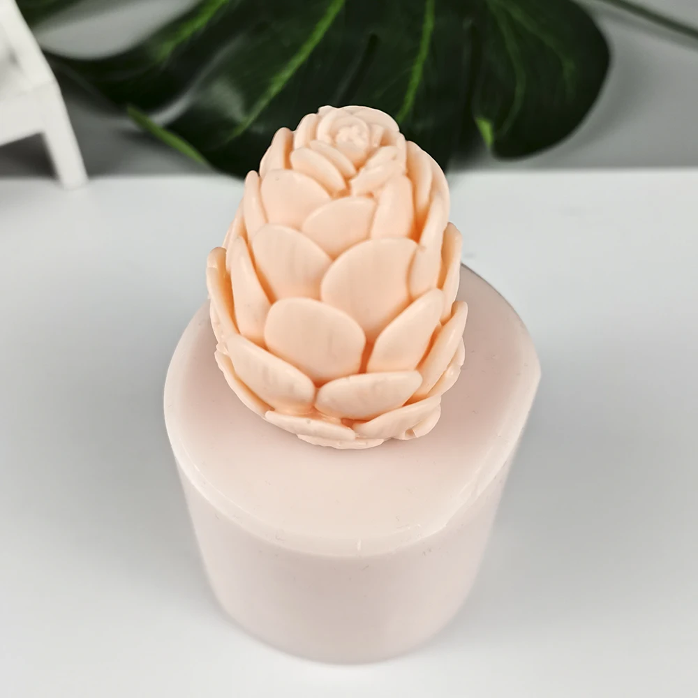 3D Роза Цветок Силиконовые свечи плесень Цветущая форма смолы глина мыло Плесень
