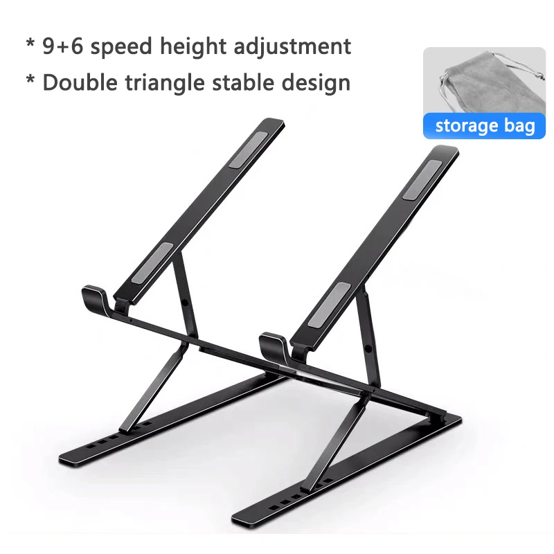 

Lightweight Laptop Cooling Stand Aluminum Alloy Vertical Laptop Stand Foldable Tablet Stand Bracket Laptop Holder For MacBook