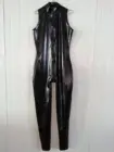 Латексный Ganzanzug резиновый костюм для косплея Gummi черный Zentai Размер S-XXL