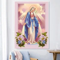 diamond embroidery full religion virgin mary diy 5d pictures with rhinestones pictures with beads