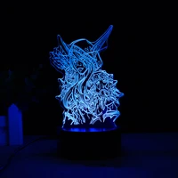 world of warcraft sylvanas windrunner 3d led night light for kids room the dark lady the banshee queen table lamp wow