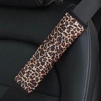cool seat belt cover leopard cow print custom skull punk diving fabric comfortable seat belt car shoulder strap decoration auto