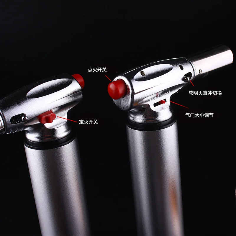 

Windproof lighter for BBQ, outdoor cooking, torch gun, gas pipe, Turbo Butane, Cigarette, cigar 1300 C, Camping