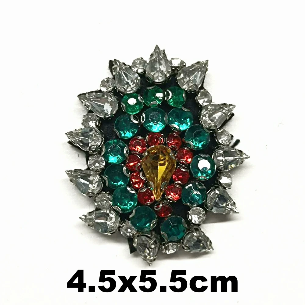 

Design embroidery beaded star flower embroideried patches for clothing HO-3314