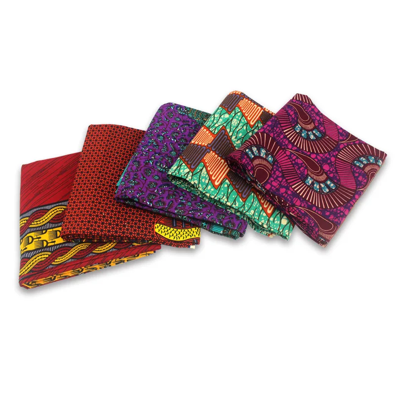 Королевский синий воск ткани 6 ярдов Высокое качество African100 % хлопок ткань