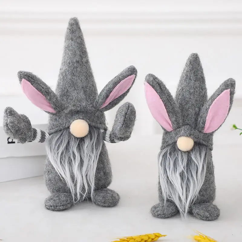 

Easter Raises Small Hand Faceless Doll Easter Plush Dwarf Home Party Decorations Kids Toys St Patricks Day Easter Decor