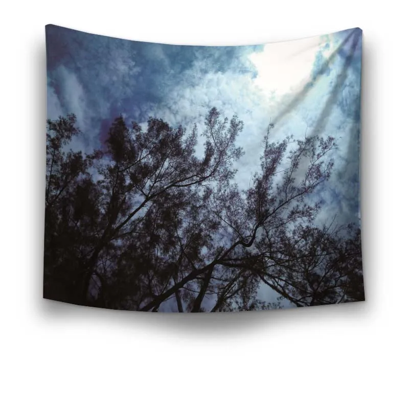 Настенные гобелены красивый лес туман узор природный пейзаж гобелен для дома