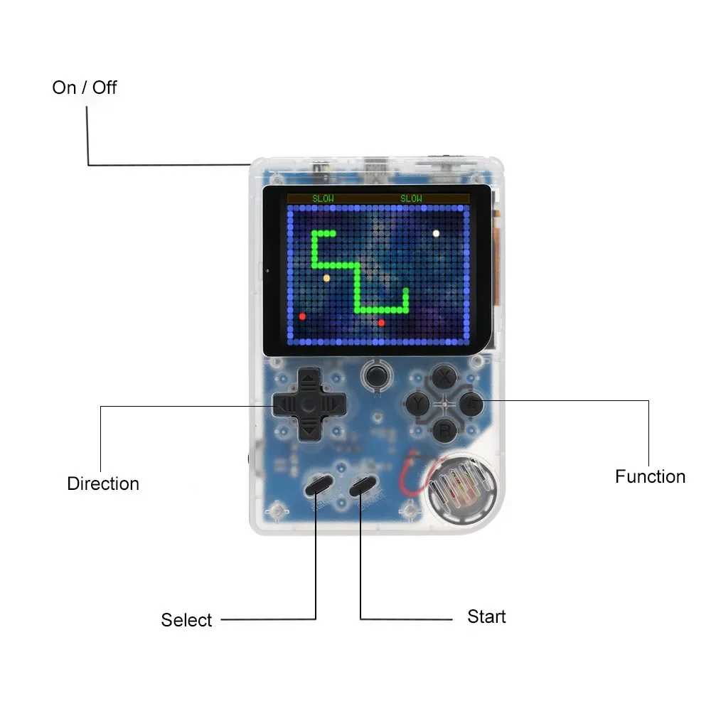 Портативная игровая консоль в стиле ретро 2 игрока 3 0 эмулятор 168 встроенных игр