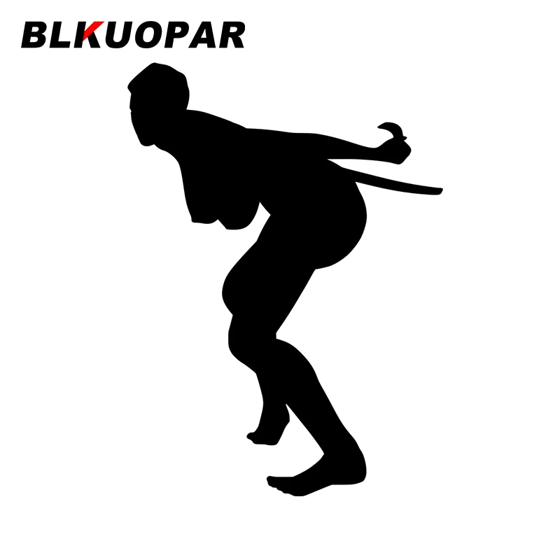 

BLKUOPAR for Weapon Girl Back Fighting Decals Surfboard Laptop Vinyl Car Stickers Waterproof Personality Sunscreen Decoration