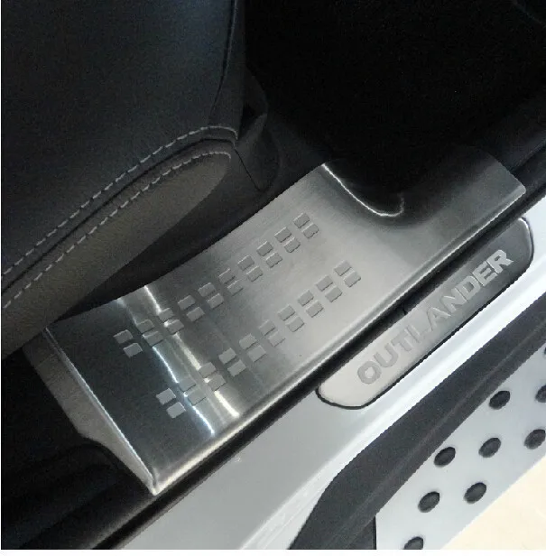 Накладка на пороги для Mitsubishi Outlander Samurai 2013 -2018 из высококачественной нержавеющей