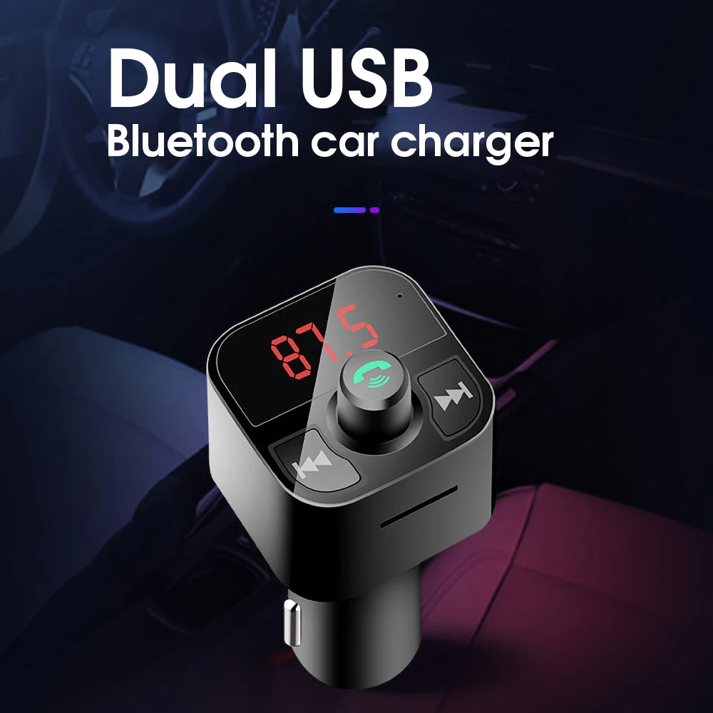 Автомобильный FM трансмиттер с двумя USB портами 3 1 А|FM-трансмиттеры| |