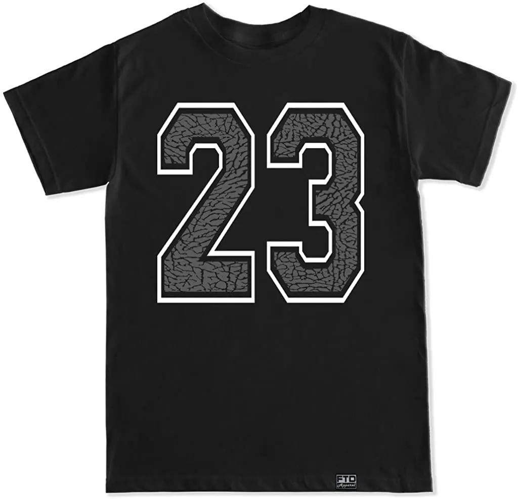

2021 Summer Men's T-shirt Simple Number 23 Pattern Printing Casual High-quality Cotton Simple Sports Oversized Men's Clothing