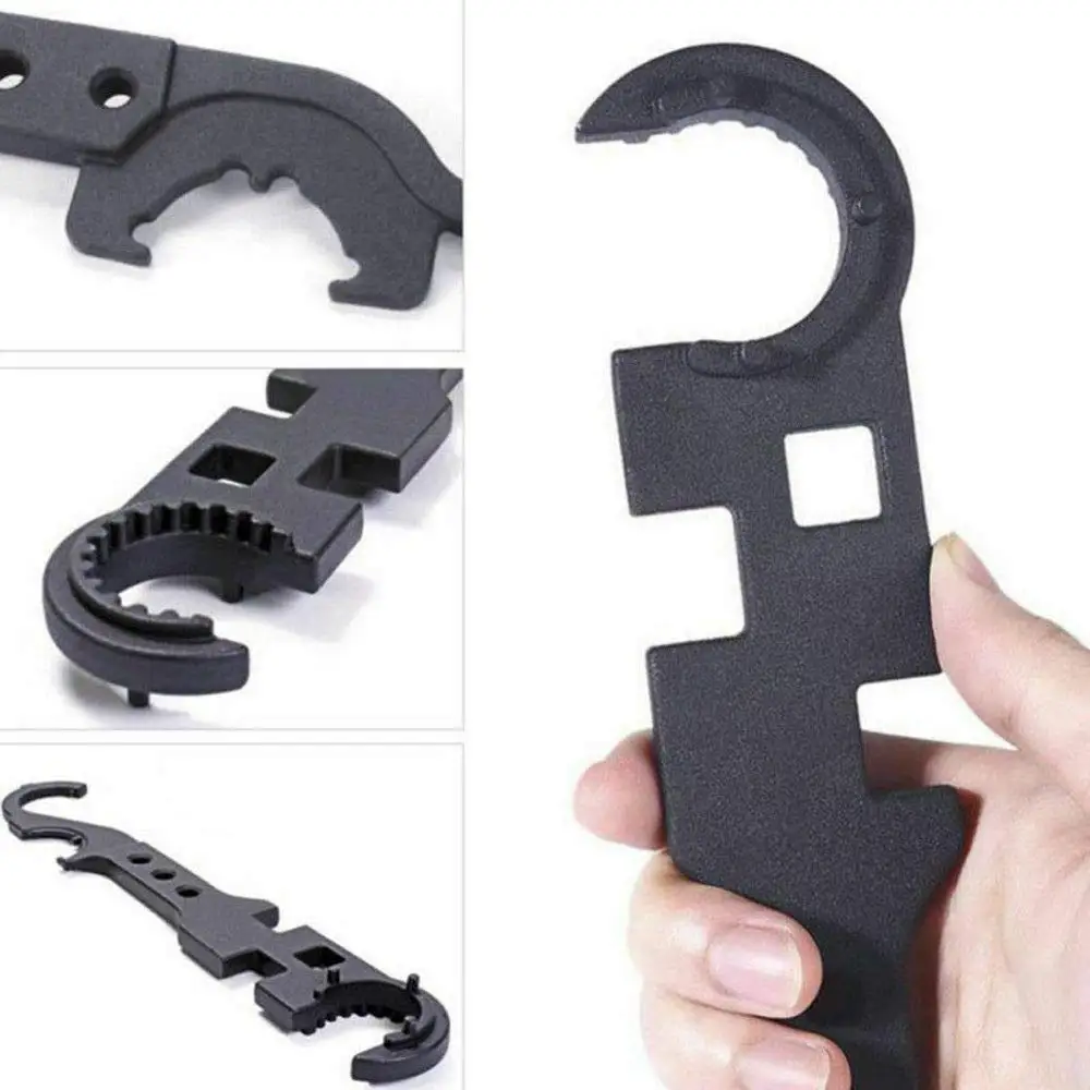 

8-in-1 Multi Outdoor Sports ARI5 M4 Combo RifIe Tool Steel Wrench Black Finished 223 Combo Wrench Tool